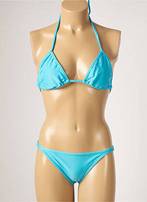 Costum de baie din două piese elasticitate top triunghiuri albastru RIO DE SOL femeie