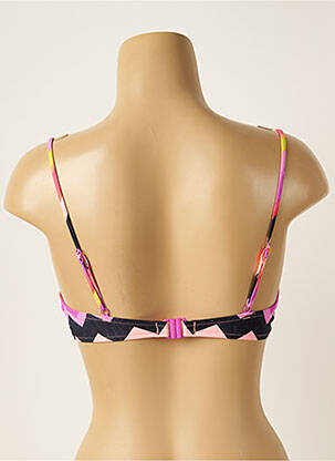 Sutien de costum de baie bretele elastice reglabile sutien balconet cu decolteu înalt negru SEAFOLLY femeie