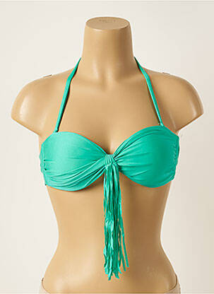 Sutien de costum de baie închidere cu legături de legat top sutien modelat verde BANANA MOON femeie
