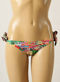 Chiloți de baie imprimeu tie and dye bikini roșu MARYSSIL femme