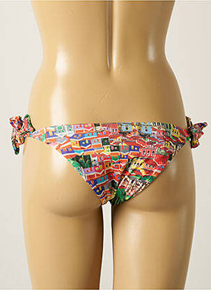 Chiloți de baie imprimeu tie and dye bikini roșu MARYSSIL femeie