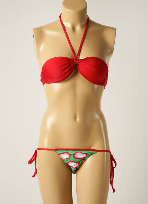 Costum de baie din două piese roșu TALINDA femeie