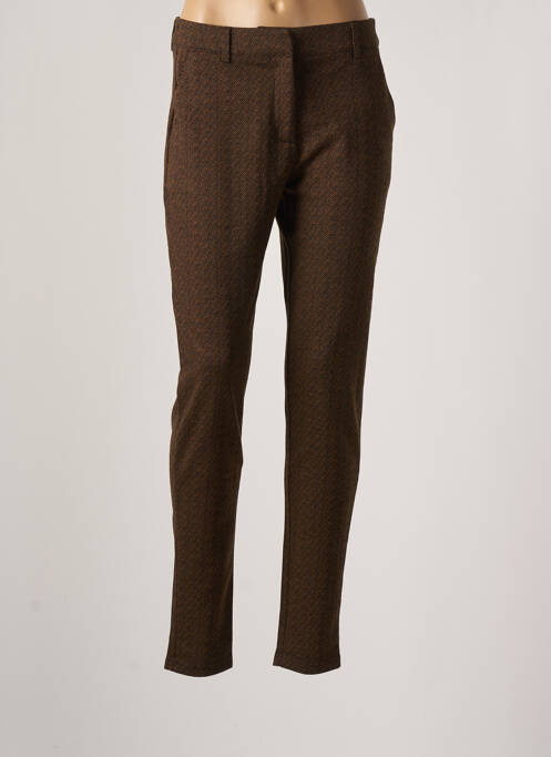 Pantalon chino maro ICHI femeie