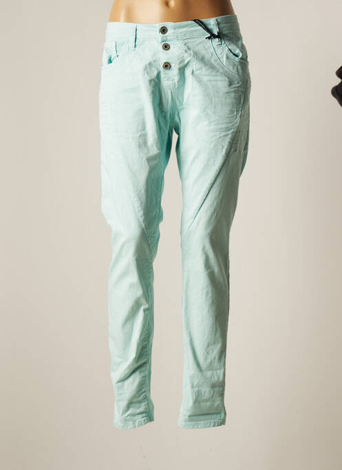 Pantalon drept mărime normală mărime normală albastru PLEASE femme