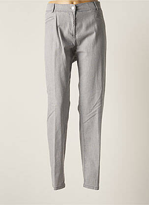 Pantalon drept gri ELENA MIRO femeie