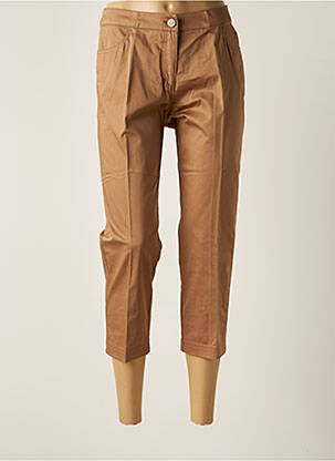 Pantalon trei sferturi maro ELENA MIRO femeie