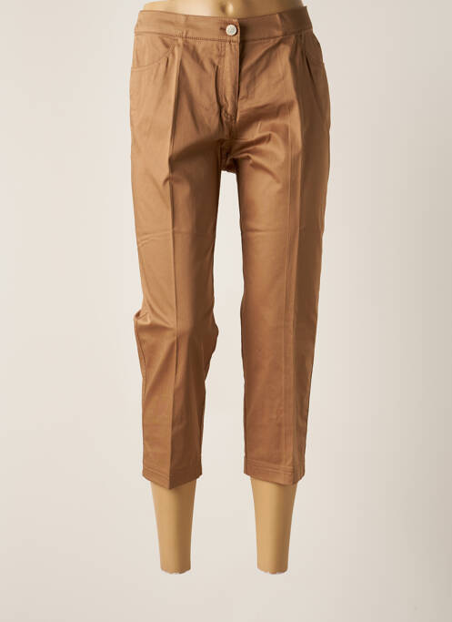 Pantalon trei sferturi maro ELENA MIRO femeie