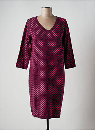 Rochie pulover guler în v mâneci 3/4 violet ZILCH femeie