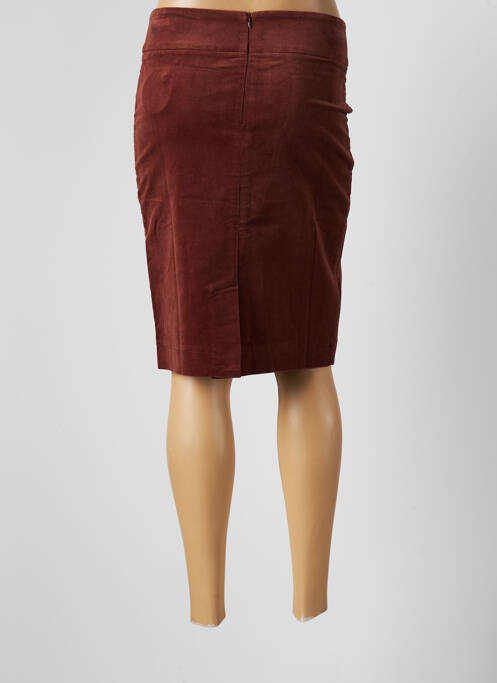 Fustă midi maro ZILCH femeie