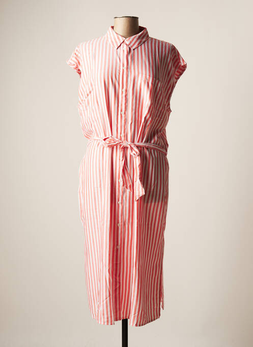 Rochie midi portocaliu PIECES femeie