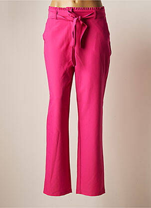 Pantalon chino roz PIECES femeie