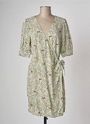 Rochie scurtă mâneci scurte mâneci scurte verde VILA femeie