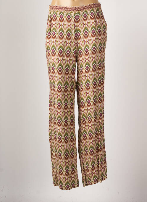 Pantalon drept mărime normală mărime normală verde GEISHA femme