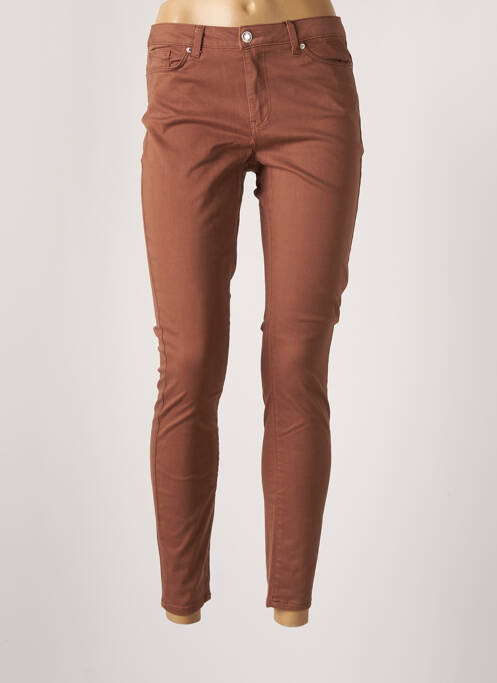 Pantalon slim maro VERO MODA femeie