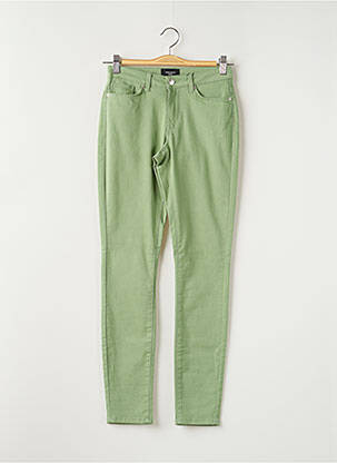 Pantalon slim verde VERO MODA femeie