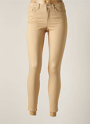 Pantalon slim bej VERO MODA femeie