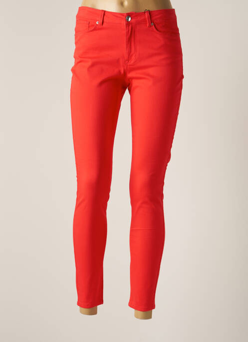 Pantalon slim roșu VERO MODA femeie