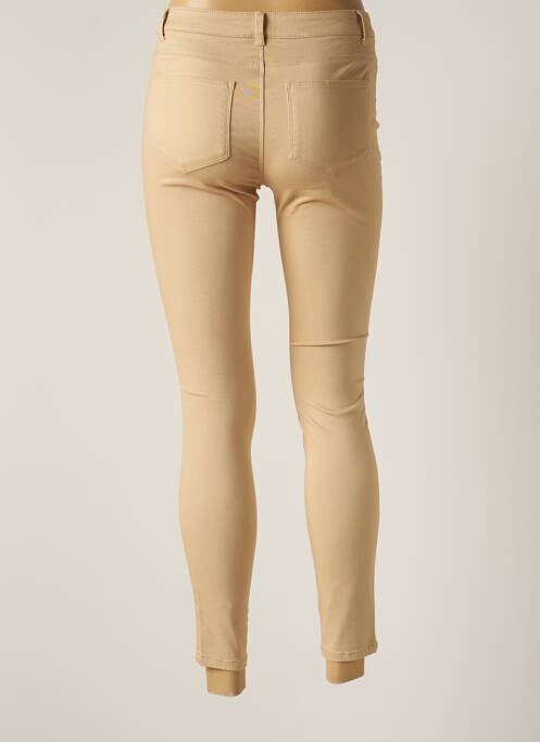 Pantalon slim bej VERO MODA femeie