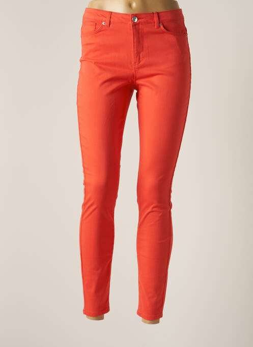Pantalon slim portocaliu VERO MODA femeie