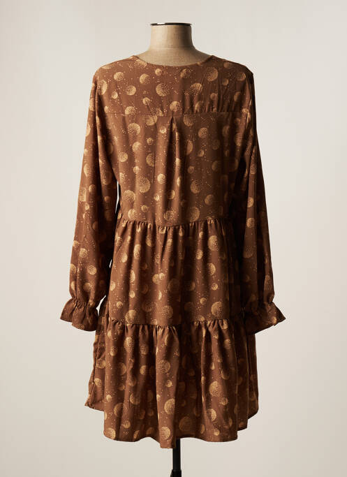 Rochie scurtă maro JUBYLEE femeie