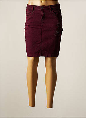 Fustă midi roșu ZAC & ZOE femeie