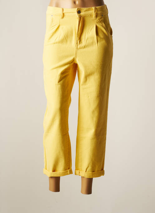 Pantalon chino galben MISS BONBON JEANS femeie