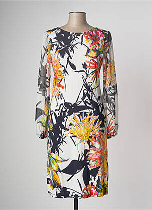 Rochie midi alb ELEONORA AMADEI femeie