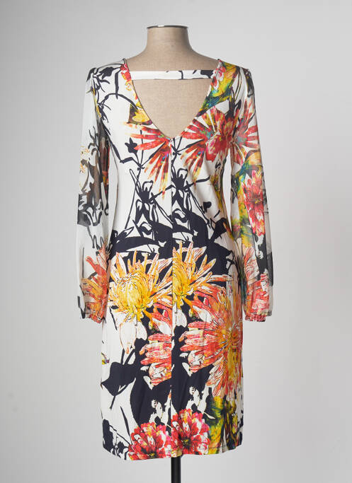 Rochie midi alb ELEONORA AMADEI femeie