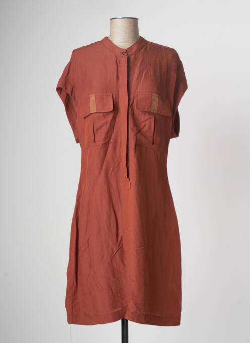 Rochie midi maro ELEONORA AMADEI femeie