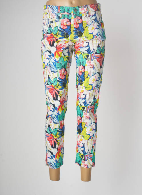 Pantalon 7/8 elasticitate mărime normală alb GARDEUR femme