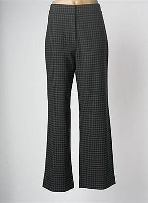 Pantalon larg țesătură crep talie înaltă verde SCHOOL RAG femeie