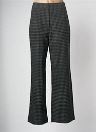 Pantalon larg țesătură crep talie înaltă verde SCHOOL RAG femme