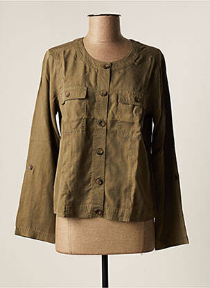 Jachete casual guler rotund verde SIGNATURE femeie