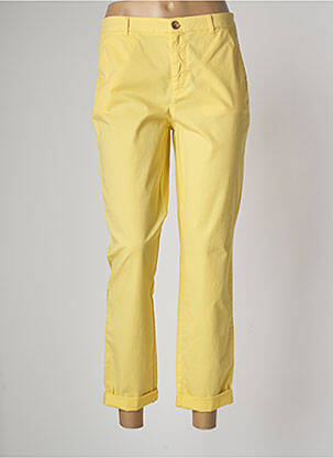 Pantalon chino galben SIGNE NATURE femeie