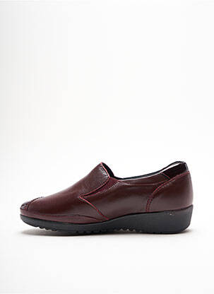 Mocasini țesătură satinată toc plat până la 3 cm maro ARIMA femeie