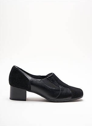 Mocasini pătrat toc plat până la 3 cm negru ARTIKA SOFT femeie