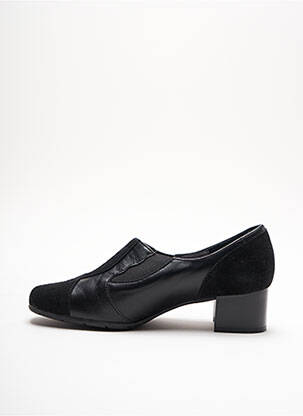 Mocasini pătrat toc plat până la 3 cm negru ARTIKA SOFT femeie