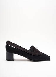 Mocasini pătrat toc de 4 la 6 cm negru GIOIELLO femeie