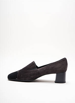 Mocasini pătrat toc de 4 la 6 cm negru GIOIELLO femeie