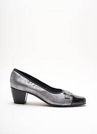 Pantofi cu toc cubanez toc de 4 la 6 cm gri INEA femme