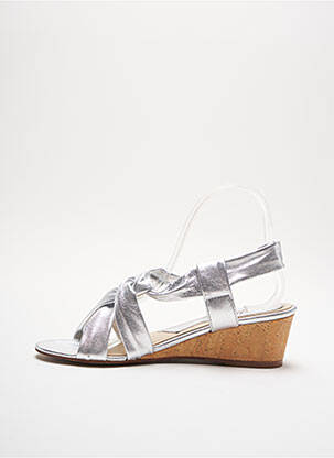 Sandale/pantofi decupați toc platformă toc de 4 la 6 cm gri IPPON VINTAGE femeie