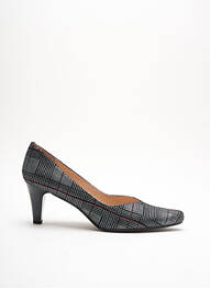 Pantofi cu toc țesătură satinată toc de 4 la 6 cm gri ARA femme