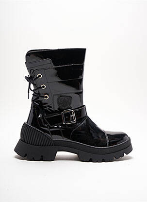 Botine/ghete material neted toc de 4 la 6 cm negru PHILIPPE MORVAN femeie