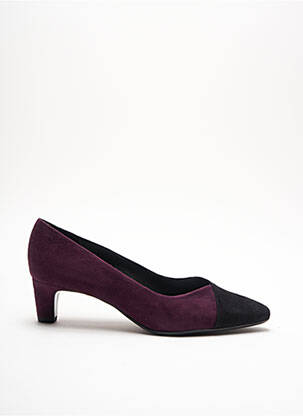 Pantofi cu toc nubuc toc plat până la 3 cm violet PETER KAISER femeie