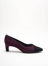 Pantofi cu toc nubuc toc plat până la 3 cm violet PETER KAISER femme
