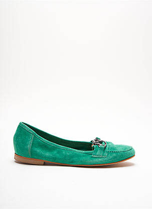 Mocasini chiquet toc plat până la 3 cm verde STEPHANE GONTARD femeie
