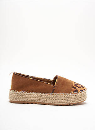 Espadrile platformă toc de 4 la 6 cm maro JOIA femeie