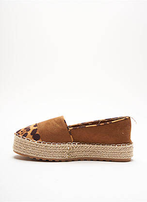 Espadrile platformă toc de 4 la 6 cm maro JOIA femeie