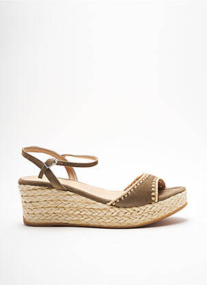 Espadrile închidere cu buclă(e) toc de 4 la 6 cm verde UNISA femeie