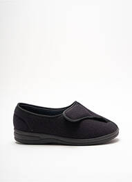 Papuci/pantofi de casă țesătură satinată toc plat până la 3 cm negru FARGEOT femme